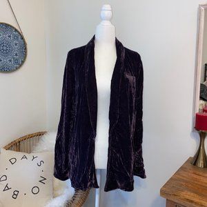 Free People Crushed Velvet Blazer